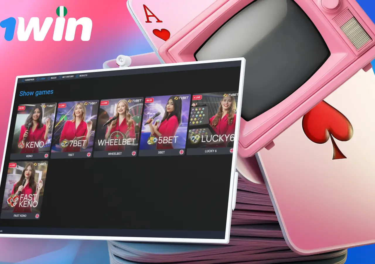 A variety of 1Win TV Game live streaming